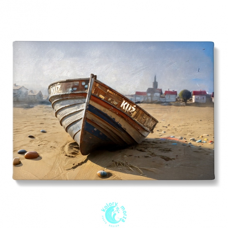 copy of Żaglówka biała - druk na płótnie