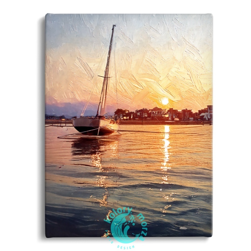 copy of Żaglówka biała - druk na płótnie