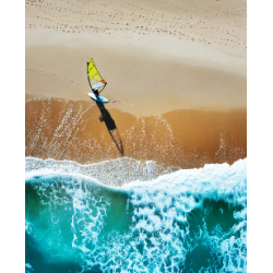Windsurfing, beach