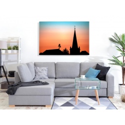 Kościół w Kuźnicy - druk na płótnie