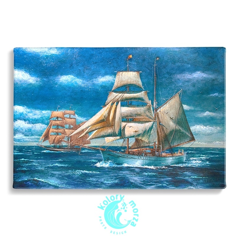 copy of Żaglówka biała - druk na płótnie