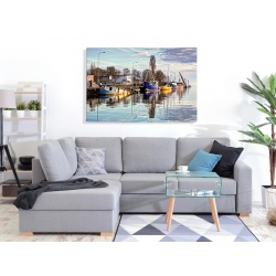 copy of Żaglówka biała - druk na płótnie