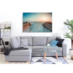 Falochron, Przystań w Kuźnicy - druk na płótnie